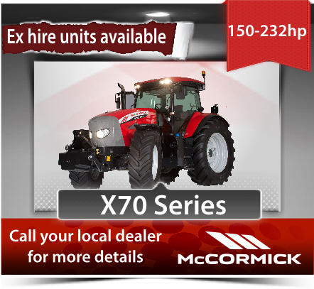 Buy McCormick X70 Ex-hire tractors from AgriArgo UK Limited